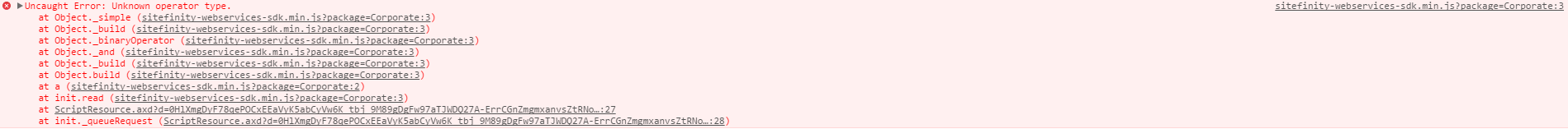 Invalid filter contains Invalid filter contains